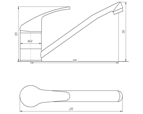 Змішувач для кухні Globus Lux Solly GLSO-0203