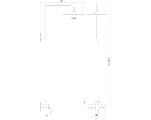 Душова система Globus Lux QUEENSLAND GLQU-0077