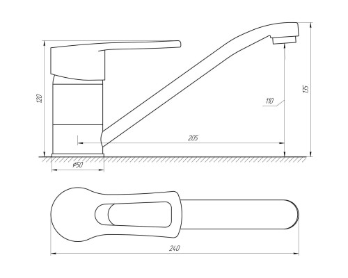 Змішувач для кухні DOMINO SIRIUS DSV-103