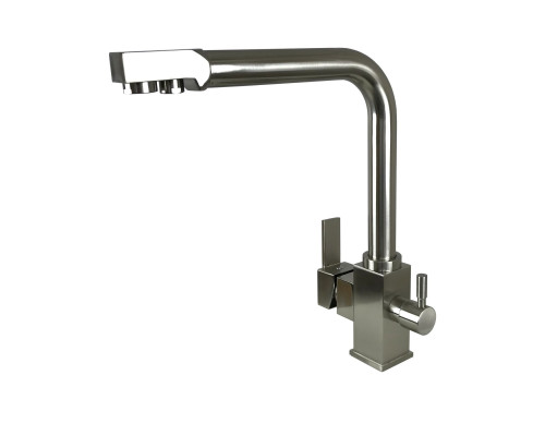 Змішувач для кухні під осмос Globus Lux LAZER GLLR-0100-8-STSTEEL