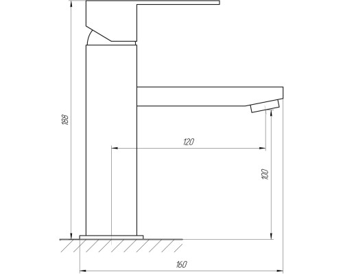 Змішувач для умивальника Globus Lux SICILIA SBQ-101
