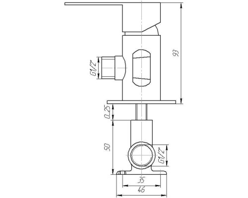 Змішувач гігієнічний TOPAZ BARTS TB 077106-H36
