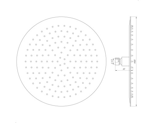 Душова лійка Globus Lux ST-0300-R