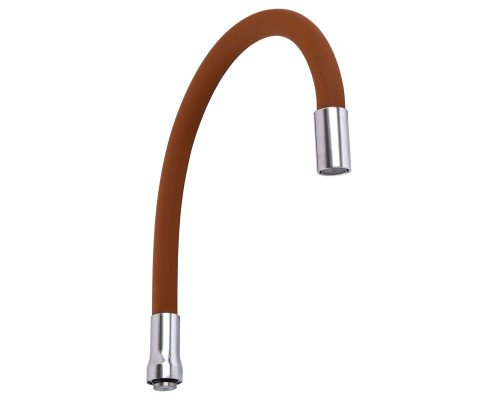 Вилив змішувача GLR-BROWN-55 для кухні Гофрований, силікон Коричневий , 3/4″ВН