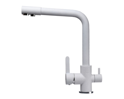 Змішувач для кухні під осмос Globus Lux LAZER GLLR-0444-7-WHITE