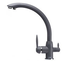 Змішувач для кухні під осмос Globus Lux LAZER GLLR-0777-3-TITANIUM