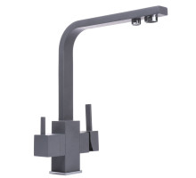 Змішувач для кухні під осмос Globus Lux LAZER GLLR-0111-3-TITANIUM