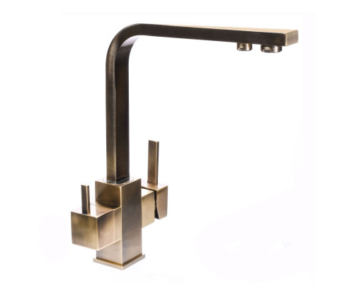 Змішувач для кухні під осмос Globus Lux LAZER GLLR-0111-9-BRONZE