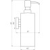 Дозатор рідкого мила Globus Lux SS 8432  SUS304