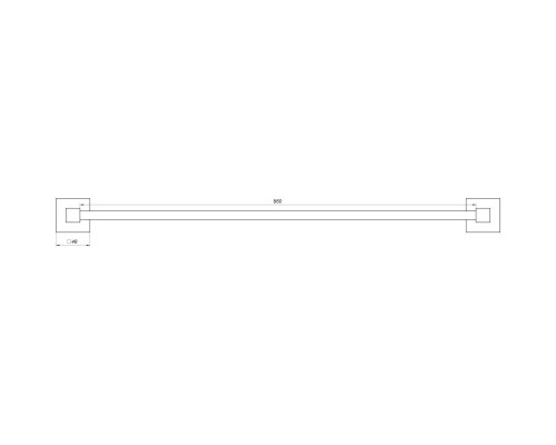 Тримач рушників Globus Lux SQ 9402-60 SUS304