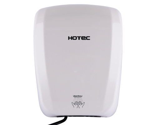 Сушарка для рук HOTEC 11.231 ABS White сенсорна, корпус пластик білий (220В ,1800Вт)