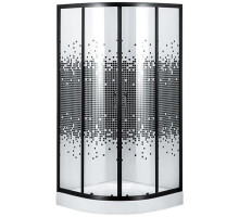 Душова кабіна півкругла DRAWA L90TB.Mosaic (L90B.Mosaic) BRAVO (2уп.)