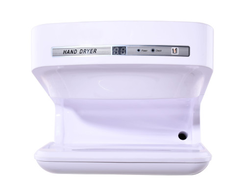 Сушарка для рук HOTEC 11.101 ABS White сенсорна, корпус пластик білий (220В ,1650-2050Вт)