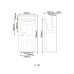 Сушарка для рук HOTEC 11.101 ABS White сенсорна, корпус пластик білий (220В ,1650-2050Вт)