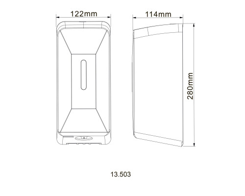 Дозатор сенсорний для антисептика HOTEC 13.503 ABS White