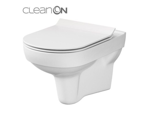 CET Cersanit 794 CITY NEW CLEAN ON підвісний з кришкою дюропласт ліфт SLIM