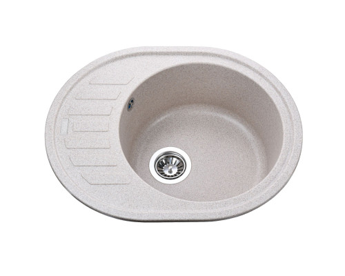 Гранітна мийка Globus Lux ARNO мигдаль 620х500-А0008