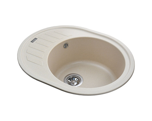 Гранітна мийка Globus Lux ARNO слонова кiстка 620х500