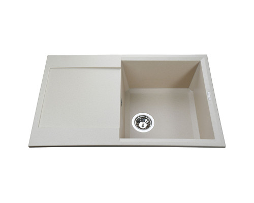 Гранітна мийка Globus Lux KOMO слонова кiстка 790х500