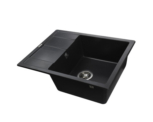 Гранітна мийка Globus Lux ONE чорний 650х500мм-А0002