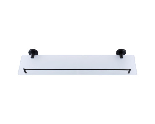 Полиця Globus Lux BS8427 чорна матова, матове скло SUS304