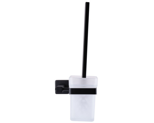 Йоржик настінний Globus Lux BQ9429A без кришки чорний матовий SUS304
