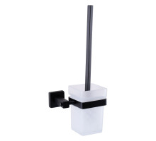 Йоржик настінний Globus Lux BQ9429A без кришки чорний матовий SUS304