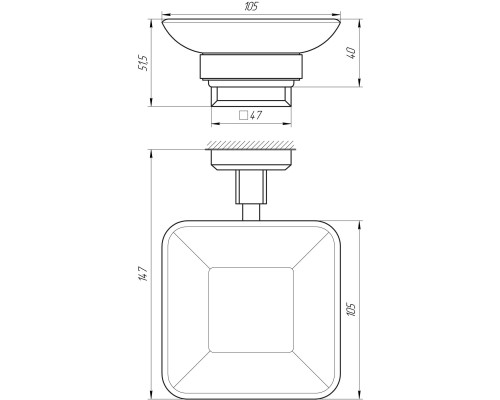 Мильниця TOPAZ TKB 9922A-BL чорна