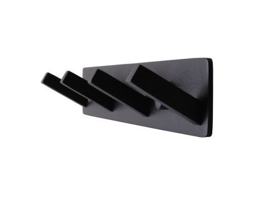 Планка з гачками TOPAZ TKB 9385-4-BL  чорна