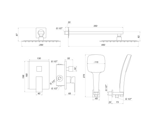 Душова система Globus Lux SMART GLM-205-BB