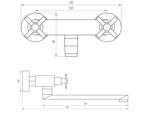 Змішувач для кухні Globus Lux DUKAT SD4-104