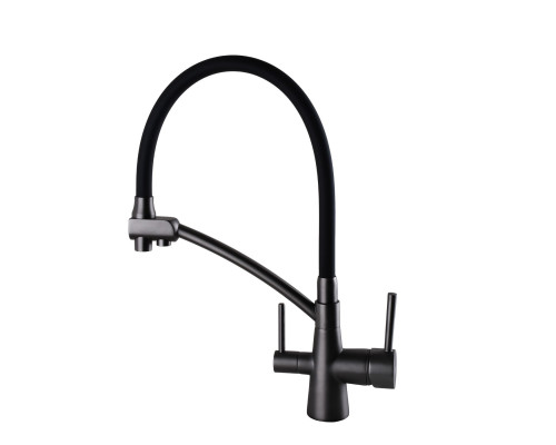 Змішувач для кухні під осмос Globus Lux LAZER GLLR-0700-11-GRAPHITE