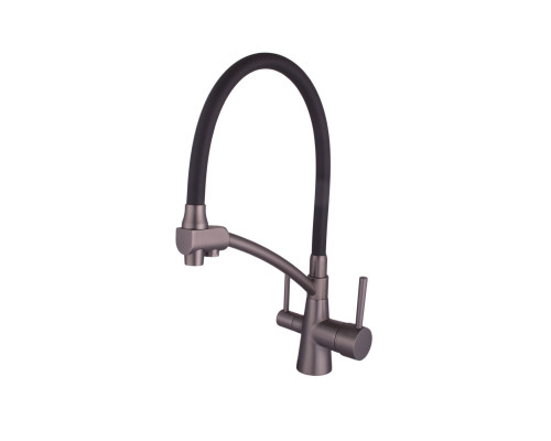 Змішувач для кухні під осмос Globus Lux LAZER GLLR-0700-11-GRAPHITE