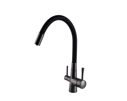 Змішувач для кухні під осмос Globus Lux LAZER GLLR-0903-11-GRAPHITE
