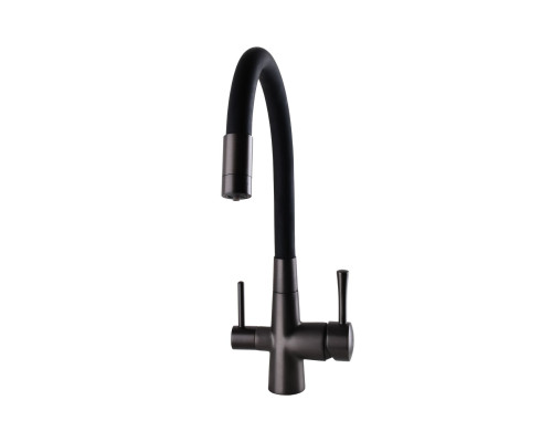 Змішувач для кухні під осмос Globus Lux LAZER GLLR-0903-11-GRAPHITE