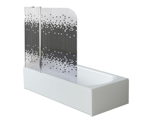 Шторка для ванної BRAVO ENZA 120В.Mosaic (1уп.)