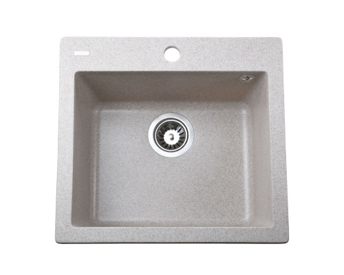 Гранітна мийка Globus Lux AOSTA мигдаль 490x455мм-А0008