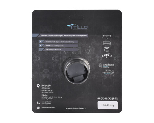 Трап душовий TILLO TM131-15 15х15см