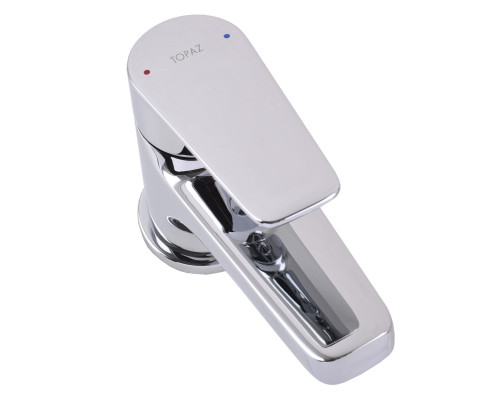 Змішувач для умивальника TOPAZ CAPRI TCA-15206-H43 гігієнічний зі стоп-лійкою вбудований клапан D35