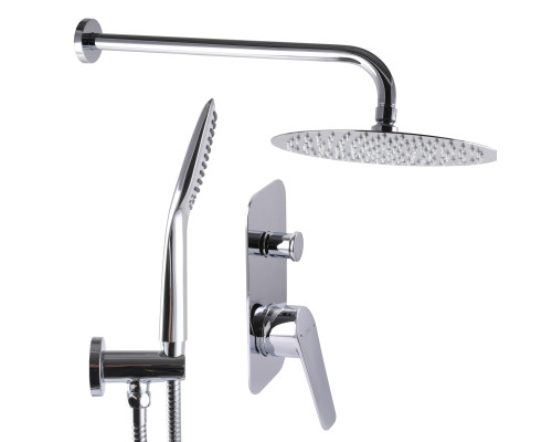 Змішувач для душу вбудований TOPAZ CAPRI TCA-15205-H43 комплект з душ. набором, 2 лійки, D35