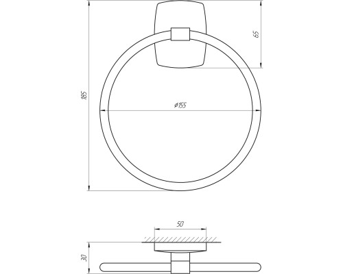 Тримач рушників Perfect Sanitary Appliances RM 1003