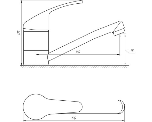 Змішувач для умивальника Globus Lux Solly GLSO-0203М