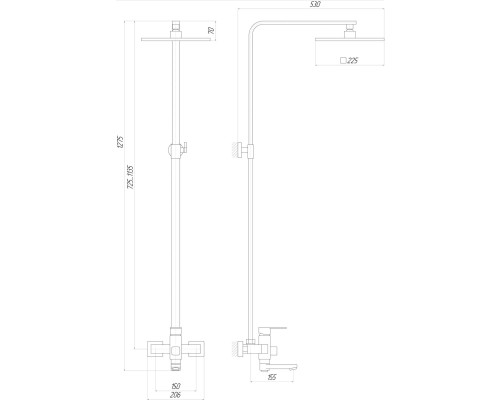 Душова система Globus Lux MILANO DS0026