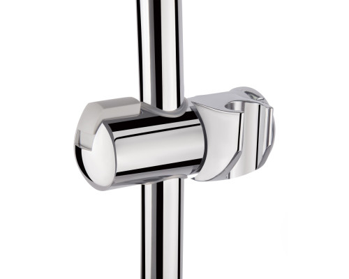 Стійка універсальна Qtap Sprha 860 мм округла з полицею QT008 Chrome