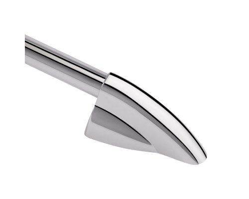 Стійка універсальна Qtap Sprha 860 мм округла з полицею QT008 Chrome