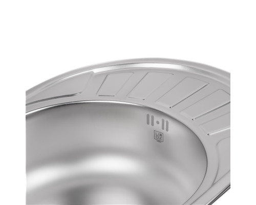 Кухонна мийка Lidz 5745 0,6 мм Satin (LIDZ574506SAT)