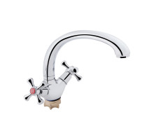 Змішувач для кухні Lidz Lamb 273F двохвентильний LDLAM273FCRM21890 Chrome