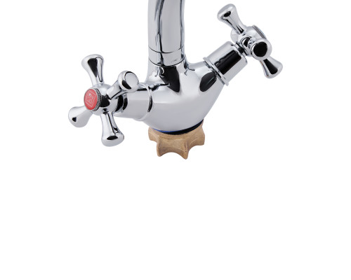 Змішувач для кухні Lidz Lamb 273F двохвентильний LDLAM273FCRM21890 Chrome