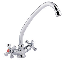 Змішувач для кухні Lidz Lamb 271F двохвентильний LDLAM271FCRM21889 Chrome