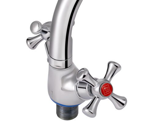 Змішувач для кухні Lidz Lamb 276F двохвентильний LDLAM276FCRM22019 Chrome